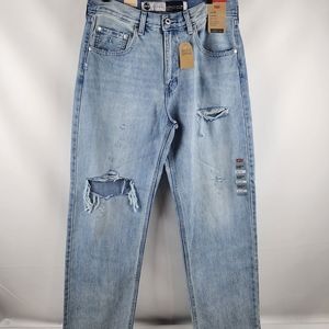 Levi's Silvertab Loose Fit Distressed Light Blue Jeans Mens Size 32x32 NWT